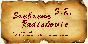 Srebrena Radišković vizit kartica